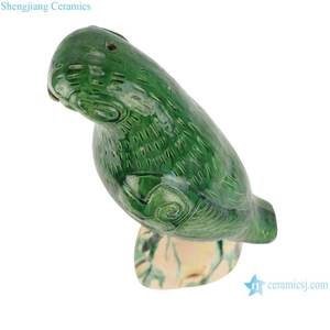 RZLN01 Antiek Aardewerk Papegaai Beeldjes Decoratie 8 Kleuren Natuurlijke Keramiek Vogels Papegaai Figuurtjes - Product Image 5