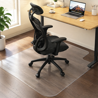 Tapis de protection pour chaise d'ordinateur sur tapis, idéal pour chaise de bureau, chaise à roulettes et poste de travail