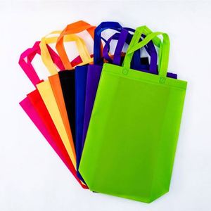 กระเป๋าหิ้วแบบไม่ทอ พิมพ์โลโก้ 12 สี เป็นมิตรกับสิ่งแวดล้อม เคลือบลามิเนต ขายส่งแบบ Spot - Product Image 2