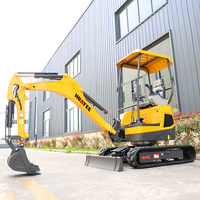 Pengiriman Gratis Mini Excavator 2 Ton Mesin CE EPA Baru Crawler Digger 1.8 Ton 1 Ton Mesin Excavator Mini Kecil untuk Pertanian