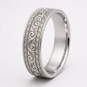 Anillo de platino con diamantes de moda, acabado pulido brillante, diseño elegante para mujer, joyería nupcial, regalo de aniversario - Product Image 3