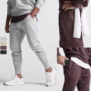 Joggers deportivos informales para hombre, pantalones de chándal cálidos suaves y ligeros con bolsillo, Material de lona elástica de cintura media, novedad - Product Image 1