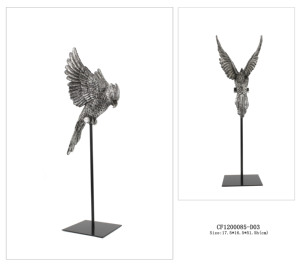 Popolare resina argento e oro 3D Parrot <span class=keywords><strong>Bird</strong></span> Decoration Set di 3 in vendita - Product Image 4