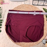 7813 # Celana Dalam Wanita Model Boyshort Spandex/Katun Rajutan Solid High-Rise Tanpa Jahitan Ramah Lingkungan