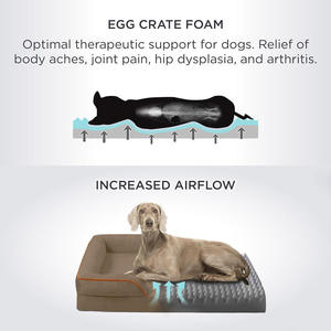 Factory Customized Minimalist <strong>Fancy</strong> Funny Rectangle Orthopedic Memory Foam Dog <strong>Bed</strong> Modern Anti Stress Pet <strong>Cat</strong> Bolster - Product Image 3