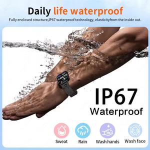 Montre connectée tendance avec fonction d'appel mains libres pour <span class=keywords><strong>iPhone</strong></span>, suivi d'activité, moniteur de sommeil, étanche, montre intelligente de sport - Product Image 3