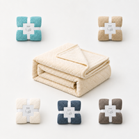 Fabricant de literie de luxe pour la maison, couverture en polaire jacquard personnalisée, douce et moelleuse, en polyester, pour l'hiver, vente en gros