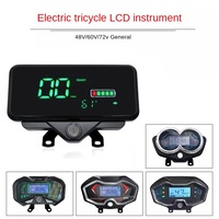 Speedometer listrik sepeda roda tiga, tampilan Harga Speedometer Digital dengan tampilan LED untuk sepeda roda tiga