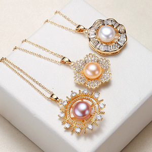 Collar de Oro Estilo Étnico de Moda de Zhuji con Colgante de Perla de Agua Dulce, Suministro al por Mayor para Joyería de Regalo - Product Image 2