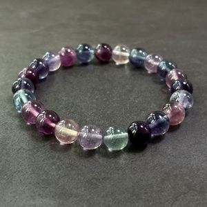 Bracelet en pierre naturelle avec perles de verre colorées, expert en soulagement du stress, support après-vente marque blanche - Product Image 3