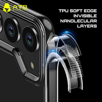 Étuis de téléphone portable ultra-clairs ATB pour Samsung Z Fold 5 Fold5, coque rigide en PC transparente, housses de téléphone pour Galaxy Z Fold 5 4 3