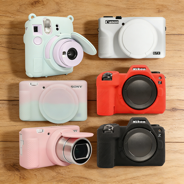 2025 New Trending Custom Unique Soft Silicone Digital Camera case Cover for sony CCD Nikon Canon xiaomi dji