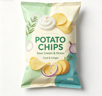 Sachet d'emballage Mylar personnalisé en PE de qualité alimentaire, thermoscellable, avec fermeture éclair, imprimé en héliogravure, pour snacks