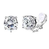 Boucles d'oreilles à clipser sans perçage, forme goutte d'eau, ronde, carrée, perle, nœud torsadé, fleur, papillon, cœur, pour femmes