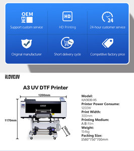 2 oder 3 Kopf I1600 Xp600 Druckkopf 30cm UV DTF Drucker Rolle zu Rolle mit Laninator All in 1 AB Film druck UV DTF DRUCKER - Product Image 5