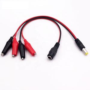 定制12V DC 5521公母连接器夹测试引线电缆组件 - Product Image 1