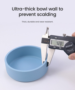 ODM/OEM Eco-Friendly Microwave Dishwasher Safe Unbreakable Silicone Portable Feeding <b>Set</b> Includes Dinner Plates - Product Image 3