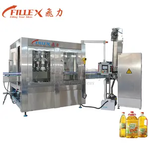 Gravity/Piston/Weighting Type Automatic Edible Cooking Sunflower Peanut Oil Bottling Filling Machine For Oil Production Line