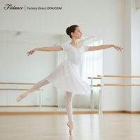 Jupe de danse en mousseline personnalisée pour filles, modèle ballet, à enfiler, options multicolores, fabrication OEM/ODM