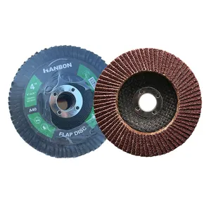 Factory Wholesale Flap Discs Abrasive Tools 4" Grit 40,60,80 Mesh Cover Flexible Flap Disc Grinding Wheel For Metal/Wood/Stainle