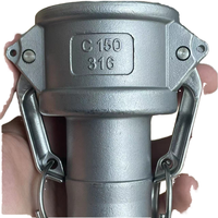 Raccord Camlock rapide raccord de tuyau en acier inoxydable en aluminium de 1 pouce 1/2 '- 8' taille coulée polypropylène PP multiple