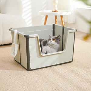 Zusammenklappbare Große Plastik-Faltbare Katzentoilette für Katzen und Kaninchen HL23 - Product Image 3