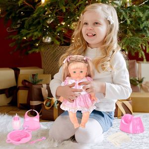Muñecas Bebé Reborn de 15 Pulgadas en Oferta, Muñecas Niña que Lloran, Juguetes con Vestido de Princesa, Muñeca Bebé de Silicona Realista que Hace Pipí con Inodoro, Regalos para Niñas - Product Image 2