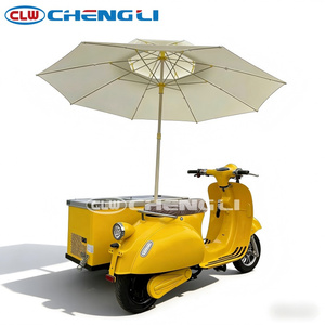 Tricycle électrique réfrigéré 60V 120L pour la vente de crème glacée avec réfrigérateur - Product Image 1