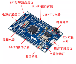 51 Single-chip Microcomputador Mini System <span class=keywords><strong>Board</strong></span> <span class=keywords><strong>STC12C5A60S2</strong></span> STC12 Núcleo Desenvolvimento Aprendizagem <span class=keywords><strong>Board</strong></span> Dual Portas Seriais - Product Image 6