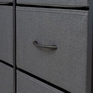 Modern Living Room Fabric <b>Cabinets</b> With Freestanding Durable Stainless Steel MDF Panels and Pine Wood - Product Image 5