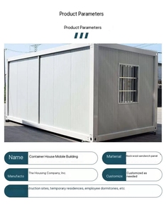 Casas Prefabricadas Chinas, Estructura de Acero Prefabricada Portátil de 20 pies, Contenedor de Oficina para Campamentos Petroleros - Product Image 3