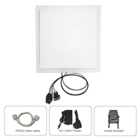 Lecteur RFID UHF longue portée 15-20m pour contrôle d'accès au parking, avec antenne intégrée 12dBi, USB, RS232, RS485, Wiegand