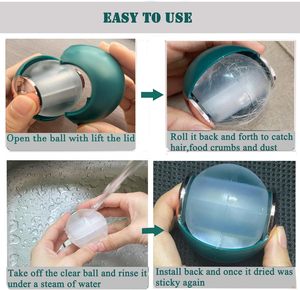 Wholesale Wholesale Portable Sticky Cleaning Ball Hair <b>Remover</b> Reuseabke Washable Reusable <b>Lint</b> Roller for Clothes Carpet Pet - Product Image 3