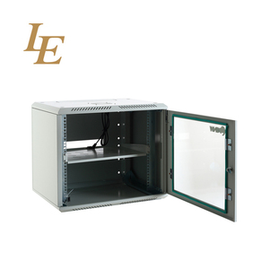 Gabinete de Pared Plano de 19 Pulgadas, Rack de Servidor de 16U con Puerta de Vidrio, Caja de Equipo Pequeña para Montaje en Pared para Centro de Datos, Capacidad de 9U - Product Image 2