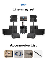 Système audio professionnel à ligne acoustique passive avec un seul haut-parleur de 12 pouces pour les projets scéniques et d'église