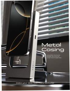 LISEN 2026 <span class=keywords><strong>Chargeur</strong></span> sans fil magnétique pliable Qi2 Station de charge 3 en 1 Support métallique pour <span class=keywords><strong>iPhone</strong></span> 17 16 Pro Max Voyage Bureau - Product Image 3