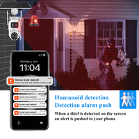 Caméra de sécurité solaire Wifi Tuya à double objectif, détection de mouvement, alarme de liaison, 4K 8MP, carte SIM 4G, enregistrement sur carte TF, H.265, IP66