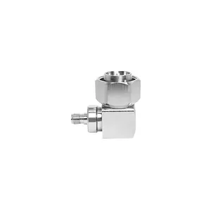 4.3-10 male Right Angle 90 Degree Connector to SMA Female Coaxial Low Loss extension adapter for 3G 4G LTE Antenna