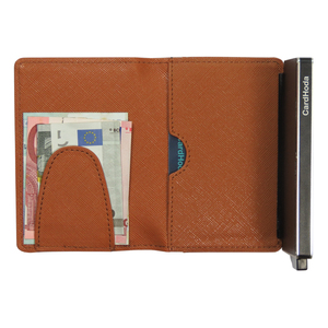 Tarjetero Delgado Unisex de PU con Ranura para Tarjetas Visa, Cierre Plegable Minimalista, Cartera Corta de Color Marrón - Product Image 2