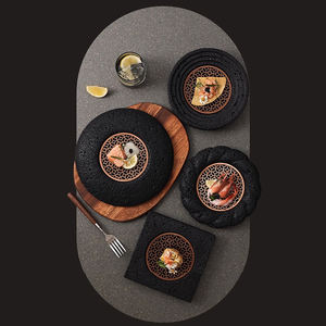 예술적인 행성 그릇 화산석 스타일 그릇 및 접시 돌 스타일 분자 요리 구형 달 그릇 호텔용 - Product Image 5