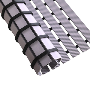 Alfombrilla <span class=keywords><strong>de</strong></span> bañera impermeable antideslizante TPE con patrón sólido moderno suave y ecológico con ventosas y agujeros <span class=keywords><strong>de</strong></span> drenaje fácil corte DIY - Product Image 4