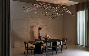 Lámparas de Escalera de Cristal con Ondas de Lujo Personalizables, Lámpara Colgante LED <span class=keywords><strong>para</strong></span> Proyectos Hoteleros y Diseño de <span class=keywords><strong>Interiores</strong></span> de Alta Gama - Product Image 3