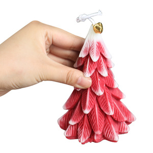 Vela Aromática con Forma de Árbol de Navidad, Aroma a Cedro y Hojas de Pino, Decoración Navideña, Accesorio para Fotografía, Regalo DIY, Adorno Navideño - Product Image 5