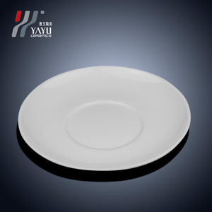 Yayu <b>Ceramic</b> Double-handled Soup <b>Cup</b> With Tray White Pure Color Heat Resistant For Restaurant Home Use - Product Image 4