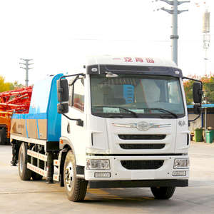 เครื่องผสมคอนกรีตคุณภาพสูง เครื่องจักรคอนกรีตประสิทธิภาพสูง เครื่องยนต์ทรงพลัง จิ่วเหอ ปั๊มคอนกรีต ปั๊มคอนกรีตแบบสาย - Product Image 5