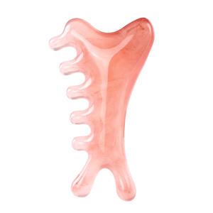 Sisir pijat Resin empat dalam satu multifungsi sisir cendana Gua Sha kulit kepala terapi akupuntur wajah sisir Meridian - Product Image 5