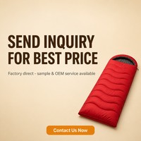 Sac de couchage enveloppant 220x80cm en polyester Ripstop 190T 300gsm, fibre creuse, 1,6kg, imperméable, 5 degrés, facile à nettoyer