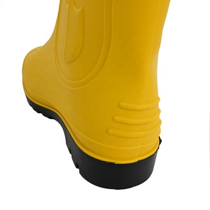ULTAC Farm Work <strong>Boot</strong> Steel Toe <strong>Waterproof</strong> Gumboots Pvc Safety Shoes <strong>Pull</strong> on Anti-Slip With Easy Dry Fabric Lining Safety <strong>Boot</strong> - Product Image 4