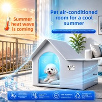Tapis rafraîchissant pour animaux de compagnie en tissu respirant isolant, en forme de maison, couleur unie, pour intérieur et extérieur, pour chiens et chats, été 2026