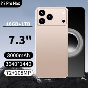 Teléfono Inteligente I 17 <span class=keywords><strong>Pro</strong></span> <span class=keywords><strong>Max</strong></span> 5G, Cámara Triple de 108MP, 12GB+512GB, 6000mAh, Carga Rápida, Versión Global, Venta Internacional - Product Image 5